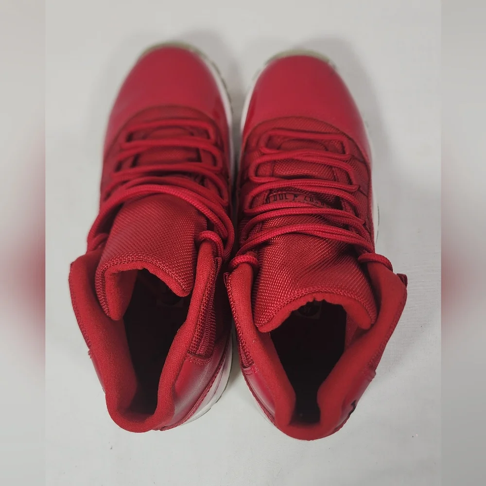 Nike Air Jordan 11 Retro Win Like '96 378038-623 Youth Size 6.0 Red - Picture 5 of 16